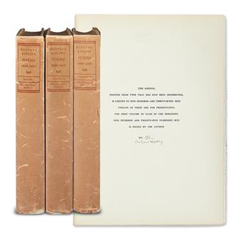 KIPLING, RUDYARD. Poems 1886-1929.
